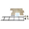 Imagen de Mueble estantería de hierro y MDF, 4 estantes, en caja, Berlina Home