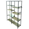 Imagen de Mueble estantería de hierro y MDF, 8 estantes, en caja, Berlina Home