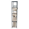 Imagen de Mueble estantería de hierro y MDF, 8 estantes, en caja, Berlina Home