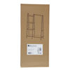 Imagen de Mueble perchero con estantería lateral de hierro y MDF, en caja Berlina Home