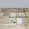 Imagen de Mesa auxiliar o de luz de hierro y MDF 1 estante 1 cajón, en caja Berlina Home