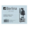 Imagen de Mueble perchero de hierro y MDF despojador, con zapatera, en caja Berlina Home