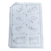 Imagen de Mueble organizador recibidor de hierro y MDF, con cajones, en caja Berlina Home