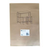Imagen de Mesa barra desayunador de hierro y MDF con 2 butacas, en caja Berlina Home