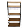 Imagen de Mueble organizador de hierro y MDF, 5 estantes con ganchera, en caja Berlina Home