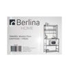 Imagen de Mueble organizador de hierro y MDF, 5 estantes con ganchera, en caja Berlina Home