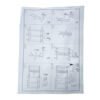 Imagen de Mueble organizador de hierro y MDF, 5 estantes con ganchera, en caja Berlina Home