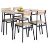 Imagen de Mesa con 4 sillas de hierro y madera, en caja Berlina Home
