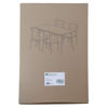 Imagen de Mesa con 4 sillas de hierro y madera, en caja Berlina Home