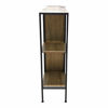 Imagen de Mueble organizador zapatera de vaivén de hierro y MDF, con estantería lateral, en caja Berlina Home