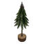 Imagen de Adorno árbol navideño para mesa, con base de madera