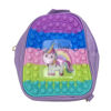 Imagen de Mochila infantil con diseño unicornio pop it, varios colores