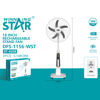 Imagen de Ventilador WINNING STAR 18", inalámbrico con control remoto, luz led, puerto USB para carga externa, corriente alterna y recargable, 4 velocidades, 5 aspas de plástico, 35W, bartería 12v, con ruedas, en caja