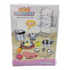 Imagen de Set de cocina, 18 piezas de metal, con organizador, en blister