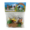 Imagen de Animales de granja de plástico, x12, mini, con accesorios, en bolsa