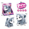 Imagen de Peluche mascota con movimiento, con sonido perro Husky, 2AA, en caja
