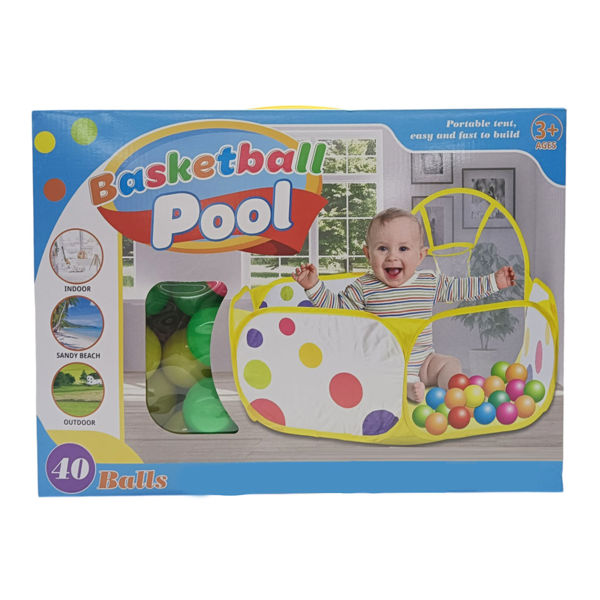 Imagen de Pelotero corral de PVC, con 40 pelotas, en caja