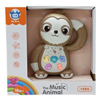 Imagen de Didáctico oso perezoso, con luz y sonido, 2AA, en caja, 2 colores