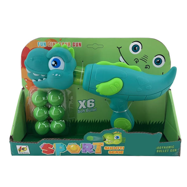 Imagen de Pistola lanza pelotas, 6 pelotas soft, en caja