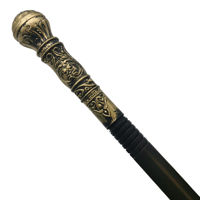 Imagen de Bastón báculo de plástico mango en tramos, en bolsa