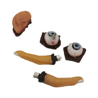 Imagen de Adorno dedos de goma x2 con oreja y ojos, en bolsa