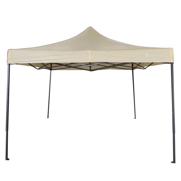 Imagen de Gazebo impermeable 3x3m BEIGE, en caja, Berlina Outdoor