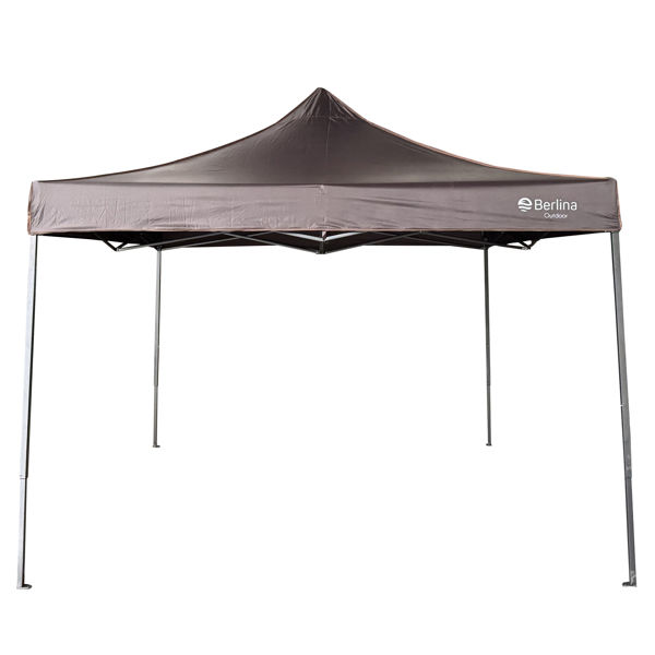 Imagen de Gazebo impermeable 3x3m MARRON, en caja, Berlina Outdoor