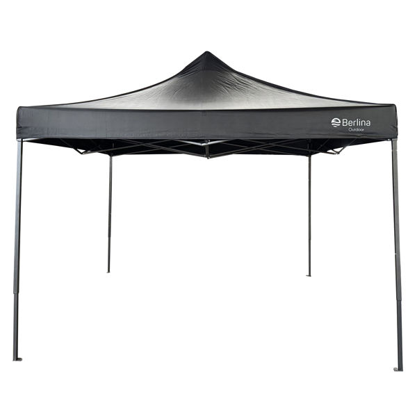 Imagen de Gazebo impermeable 3x3m NEGRO, en caja, Berlina Outdoor