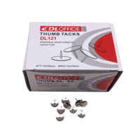 Imagen de Chinches x50 PLATEADAS en cajita, caja x10 cajitas DINGLI