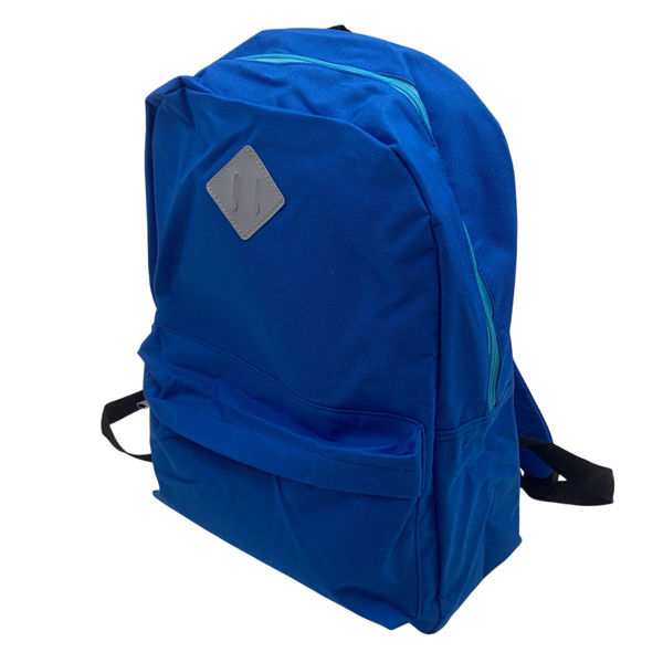 Imagen de Mochila juvenil lisa con bolsillo frontal, varios colores