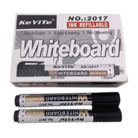 Imagen de Marcador de pizarra x10 NEGRO punta redonda, en caja