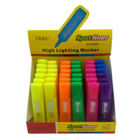 Imagen de Marcador resaltador flúo, punta biselada, CAJAx36