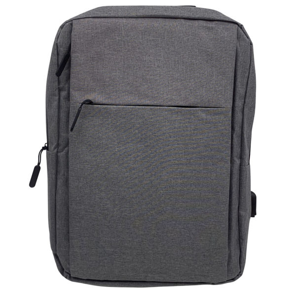 Imagen de Mochila para computadora 3 bolsillos orificio para USB, varios colores