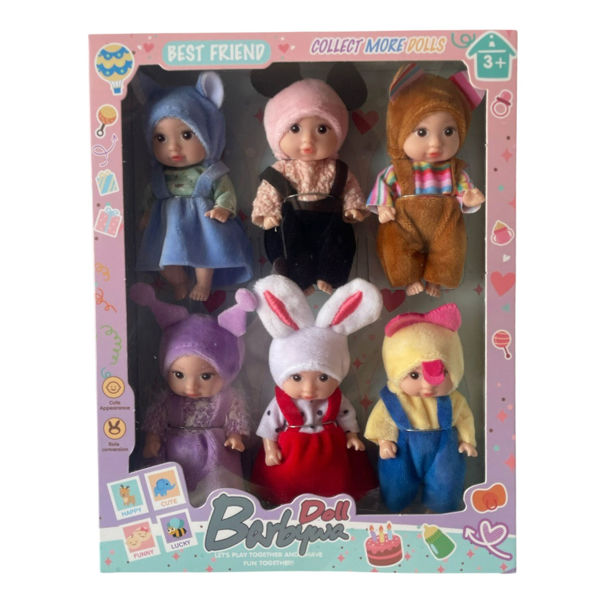 Imagen de Muñeca x6, con disfraces, en caja