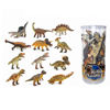 Imagen de Dinosaurio de goma con sonido, CAJA x12, modelos surtidos, tubo de mica