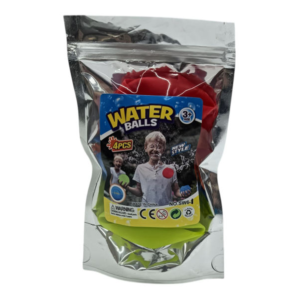 Imagen de Bombitas de agua x4, reutilizable, de silicona, en bolsa