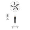 Imagen de Ventilador WINNING STAR 18", inalámbrico con control remoto, luz led, puerto USB para carga externa, corriente alterna y recargable, 4 velocidades, 5 aspas de plástico, 35W, bartería 12v, con ruedas, en caja