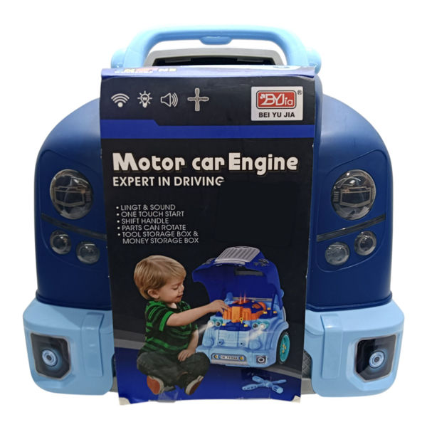 Imagen de Motor con herramientas para desarmar, con volante, luz y sonido, 59 piezas