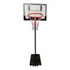 Imagen de Tablero de basket de pie, de acrílico, altura regulable, 108 a 210cm, aro metal 38cm, en caja
