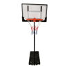 Imagen de Tablero de basket de pie, de acrílico, altura regulable, 108 a 210cm, aro metal 38cm, en caja