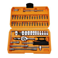 Imagen de Destornillador cricket, con puntas y dados, 45 piezas, en valija,  Coofix