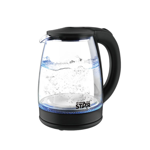 Imagen de Jarra eléctrica, de vidrio 1,8L, 1500W, en caja, WINNING STAR