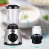 Imagen de Licuadora 1.5L, 5 velocidades con mini procesadora o molinillo de café y semillas, vaso de vidrio, 350W, en caja WINNING STAR