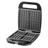 Imagen de Wafflera eléctrica, antiadherente, 4 waffles, 1200W, en caja WINNING STAR