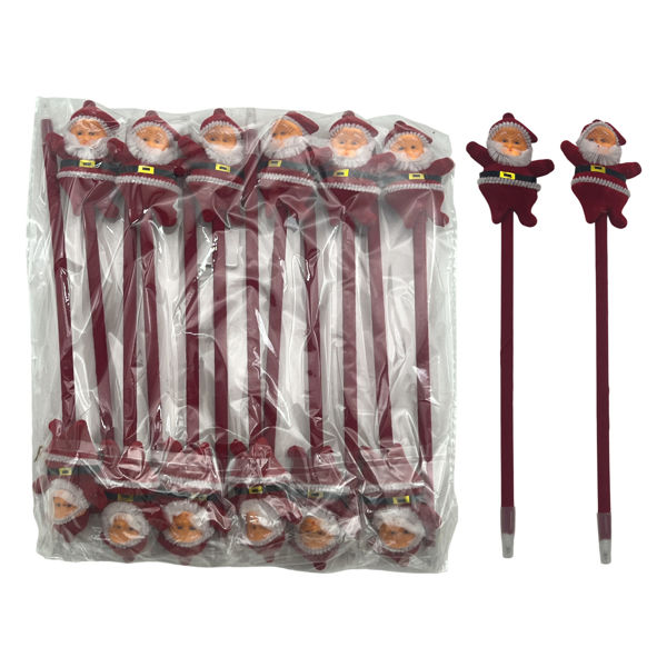 Imagen de Lapicera con aplique Papá Noel, PACKx12