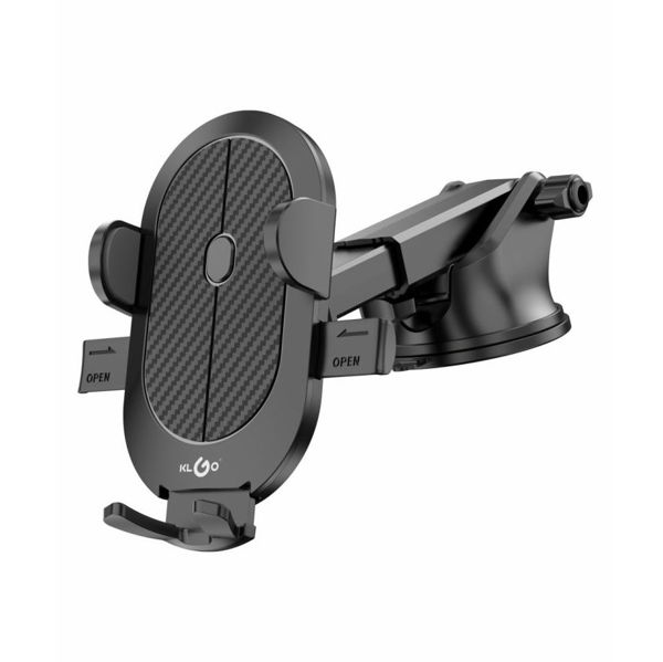 Imagen de Soporte celular para auto, con ventosa brazo telescópico, KLGO, en caja