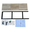 Imagen de Mueble estantería de hierro y MDF, 3 estantes, en caja, Berlina Home