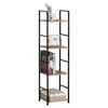 Imagen de Mueble estantería de hierro y MDF, 4 estantes, en caja, Berlina Home