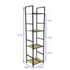 Imagen de Mueble estantería de hierro y MDF, 4 estantes, en caja, Berlina Home