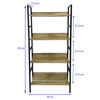 Imagen de Mueble estantería de hierro y MDF, 4 estantes, en caja, Berlina Home